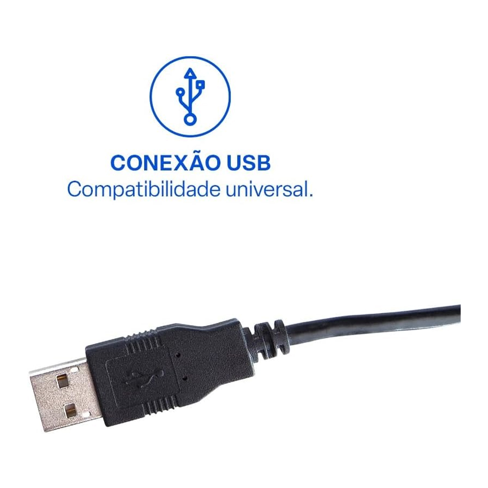 Mouse Com Fio Mf100 Usb 1200Dpi - Compacto 120Cm image number 1